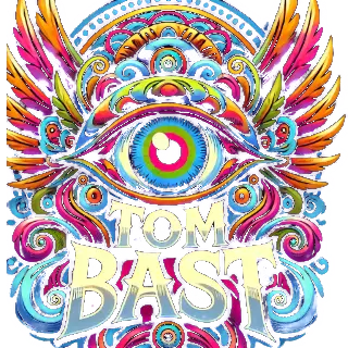 Tom Bast's cool logo with and eye and wings